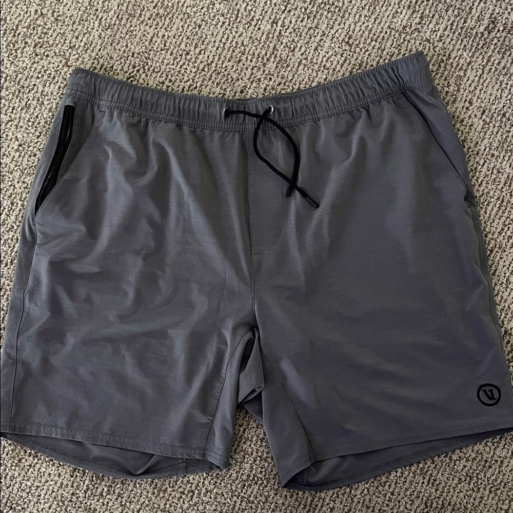 Vuori Charcoal Athletic Shorts for Men